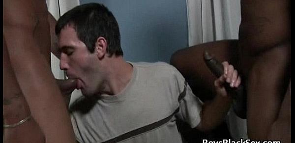  White Skinny Boy Get His Ass Gucked By Gay Black Hunk 05